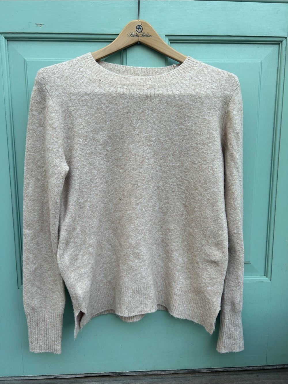 J. Crew Light Beige Crewneck Sweater